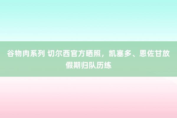 谷物肉系列 切尔西官方晒照，凯塞多、恩佐甘放假期归队历练