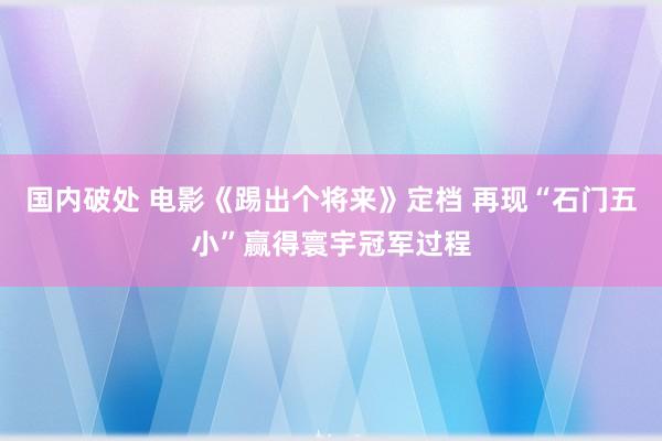 国内破处 电影《踢出个将来》定档 再现“石门五小”赢得寰宇冠军过程