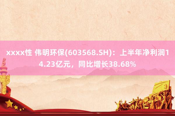 xxxx性 伟明环保(603568.SH)：上半年净利润14.23亿元，同比增长38.68%