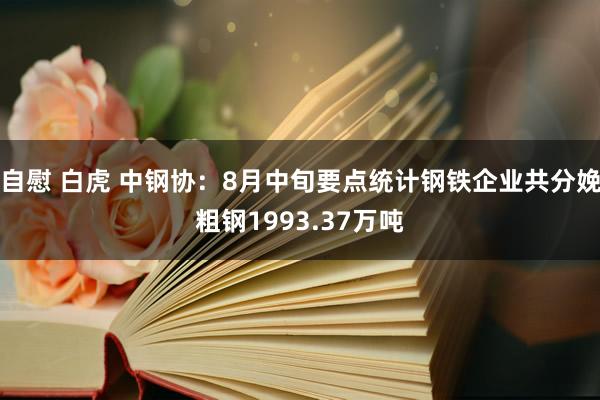 自慰 白虎 中钢协：8月中旬要点统计钢铁企业共分娩粗钢1993.37万吨